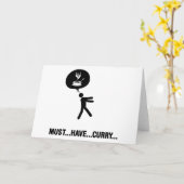 カレー好き カード (黄色い花)