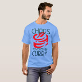 カレー愛好家のためのカオスパワー Tシャツ (正面フル)