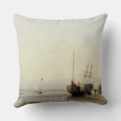 カレー桟橋、c.1823-24 (パネルの油) クッション (裏面)