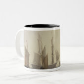 カレー港1829年への入口(w/c、ペン及びインク、 ツートーンマグカップ (正面左)