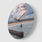 カレー灯台バイウォーターIアクリルウォールクロック ラージ壁時計 (傾斜)