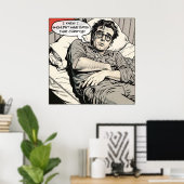 カレー食べ漫画1950年のポスター ポスター (ホームオフィス)