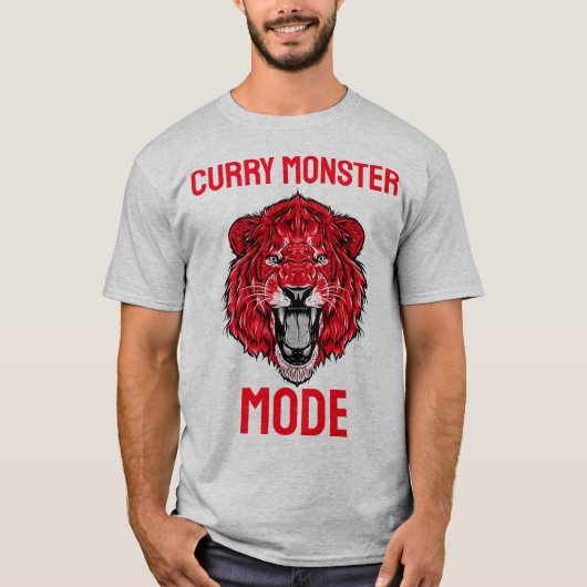 カレー・モンスター・モード カレー好き Tシャツ (正面)