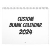 カレ空白のンダー2024 -カスタム休日と カレンダー (カバー)