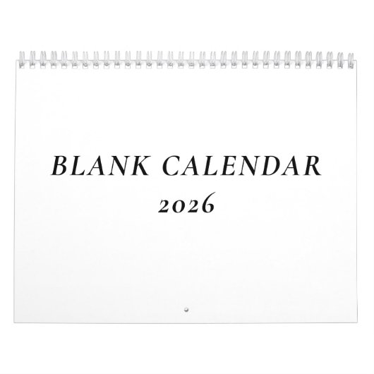 カレ空白のンダー2026休日 カレンダー (カバー)