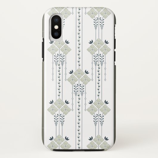 カロの花とカールのパターン Case-Mate iPhoneケース (裏面)