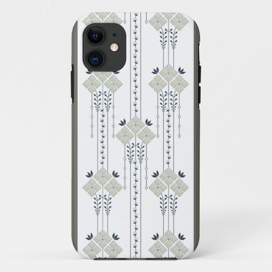 カロの花とカールのパターン Case-Mate iPhoneケース (裏面)