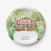 カロカラフルット農家市場誕生日 ペーパープレート (正面)