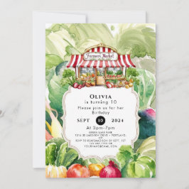 カロカラフルット農家市場誕生日 招待状