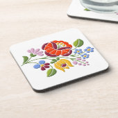 カロクサ刺繍ハンガリーフォークアート コースター (左側)