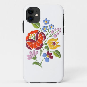 カロクサ刺繍ハンガリーフォークアート iPhone 11 ケース