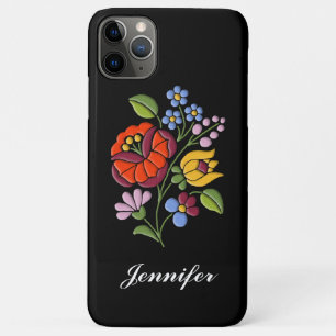 カロクサ刺繍ハンガリーフォークアート iPhone 11 PRO MAXケース