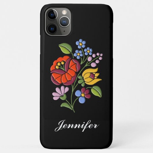 カロクサ刺繍ハンガリーフォークアート Case-Mate iPhoneケース (裏面)