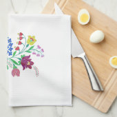 カロサイの花茎 キッチンタオル (四つ折り)