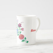 カロサイの花茎 ボーンチャイナマグカップ (正面右)