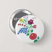 カロサイの花茎 缶バッジ (正面&裏面)