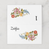 カロスタイリッシュクサイの花-名前を追加 プレイスカード (外部開封)