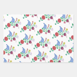 カロッサフラワーズハンガリーフォークアートガーデン ラッピングペーパーシート