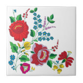 カロッサ刺繍 タイル (正面)