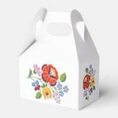 カロッサ刺繍 – ハンガリーフォークアートのモチーフ フェイバーボックス (裏面サイド)