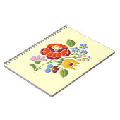 カロッサ刺繍 – ハンガリーフォークアート ノートブック (左側)