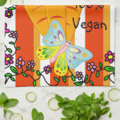 カロッツオランストライプビーガン100%キッチンハンドタオル キッチンタオル (折り畳み)