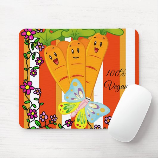 カロッツバタフライストライプマウスのパッド!マウスパッド マウスパッド (マウス)