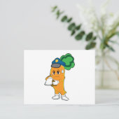 カロット交通違反取締官 駐車券 ポストカード (スタンド正面)