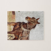 カロナアイオワアミッシュホースアンド乳母車 ジグソーパズル (横)