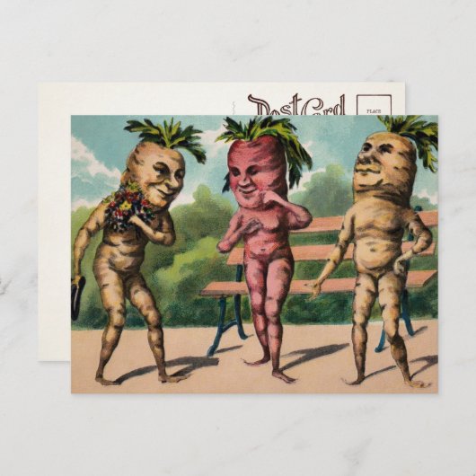 カロビクトリアンットのはがき ポストカード (正面/裏面)