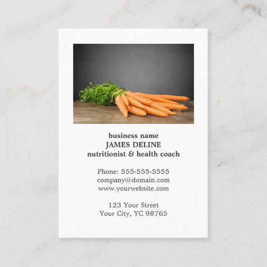 カロユニークッツヘルスオーガニックファーム 名刺 (正面)