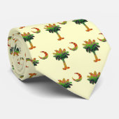 カロライナのカラフルなパルメット及び三日月形のタイ ネクタイ (ロール)