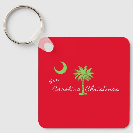 カロライナのクリスマスサウスカロライナの休日 キーホルダー (正面)