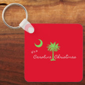 カロライナのクリスマスサウスカロライナの休日 キーホルダー (正面)