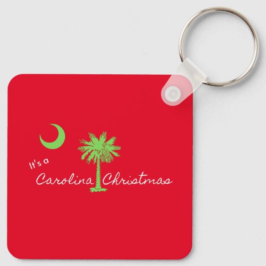 カロライナのクリスマスサウスカロライナの休日 キーホルダー (裏面)