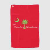 カロライナのクリスマスサウスカロライナの休日 ゴルフタオル (正面)