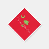 カロライナのクリスマスサウスカロライナの休日 スタンダードカクテルナプキン (角)