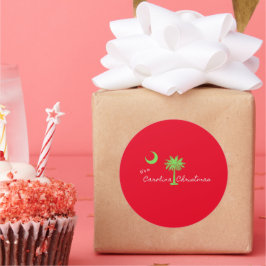 カロライナのクリスマスサウスカロライナの休日 ラウンドシール