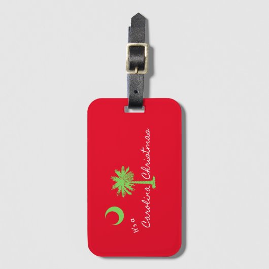 カロライナのクリスマスサウスカロライナの休日 ラゲッジタグ (正面縦)