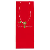 カロライナのクリスマスサウスカロライナの休日 ワインギフトバッグ (裏面)