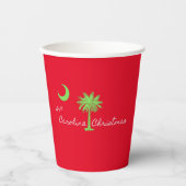 カロライナのクリスマスサウスカロライナの休日 紙コップ (正面)