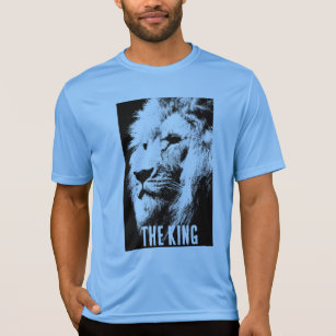 カロライナのブルーキングメンズスポーツ – テック競合他社のライオン Tシャツ