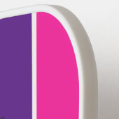 カロライナの名前は文字cピンクのクレストのユニコーンを意味する ピックルボールラケット (左詳細)