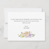 カロライナは私の花嫁の提案カードになる サンキューカード (裏面)