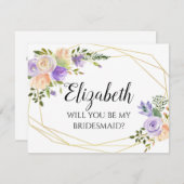 カロライナは私の花嫁の提案カードになる サンキューカード (正面/裏面)