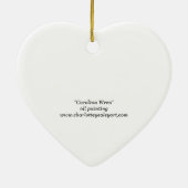 カロライナウォレンバードアート磁器オーナメント セラミックオーナメント (裏面)