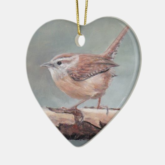 カロライナウォレンバードアート磁器オーナメント セラミックオーナメント (左)