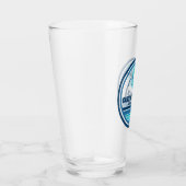 カロライナビーチノースカロライナのヤシの木の鳥 タンブラーグラス (右)