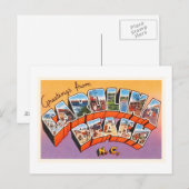 カロライナビーチノースカロライナNCヴィンテージポストカード –  ポストカード (正面/裏面)