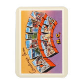 カロライナビーチノースカロライナNCヴィンテージポストカード – マグネット (縦)